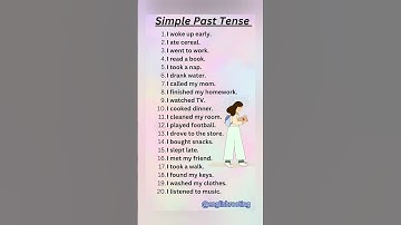 Master Simple Past Tense: Speak English with Confidence! #spokenenglish #englishlanguage