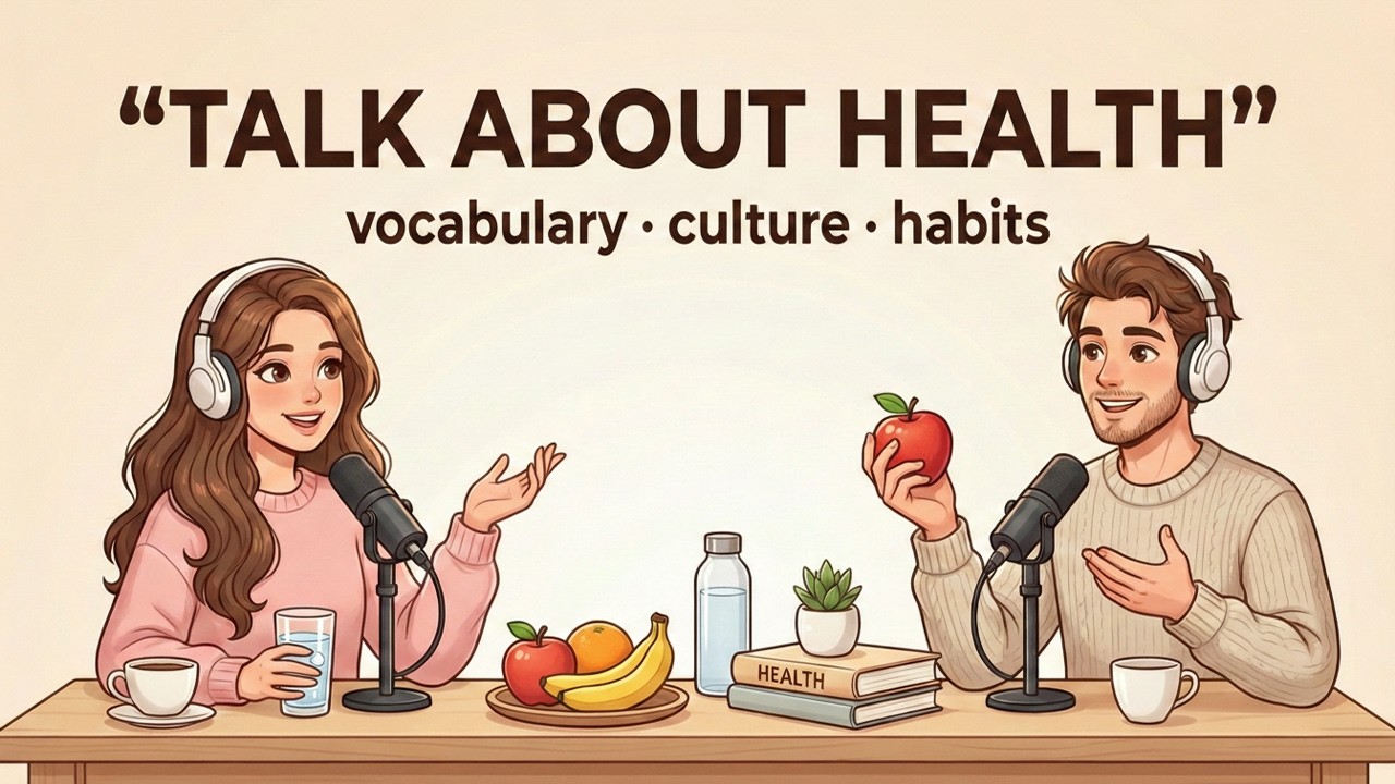 Talking About Health in English: Symptoms, Doctors & Vocabulary | Podcast Conversation.