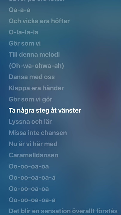 caramelldansen lyrics (Swedish version)