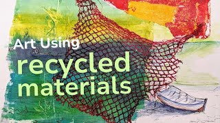 Intuitive Art Using Recycled Materials: Breathe New Life Into Mixed Media Collage #recycledart