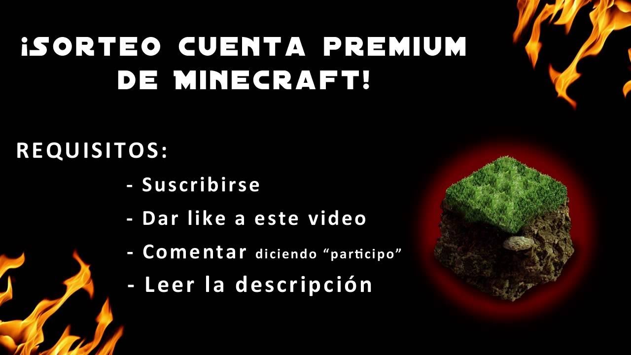 SORTEAZO 4 CUENTAS PREMIUM DE MINECRAFT