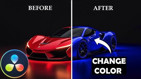 How To CHANGE COLOR of an Object in Davinci Resolve 19 | Full Tutorial