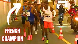 Joshua Cheptegei VS 2 Kenyans 5K Road Race (World Record Attempt)