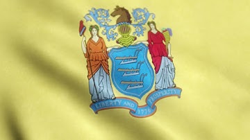 Flag of New Jersey Animated Background Loop Animation