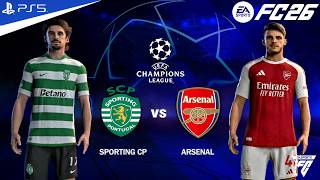 FC 26 - Sporting CP vs Arsenal - Quarter Final 1st Leg - Champions League 2025/26 | PS5™ 4K