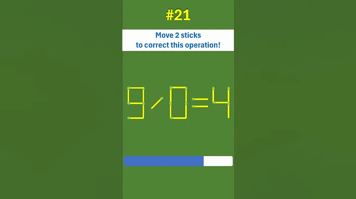Matchstick Puzzle Solving #21 #quiz #matchstickpuzzle #maths