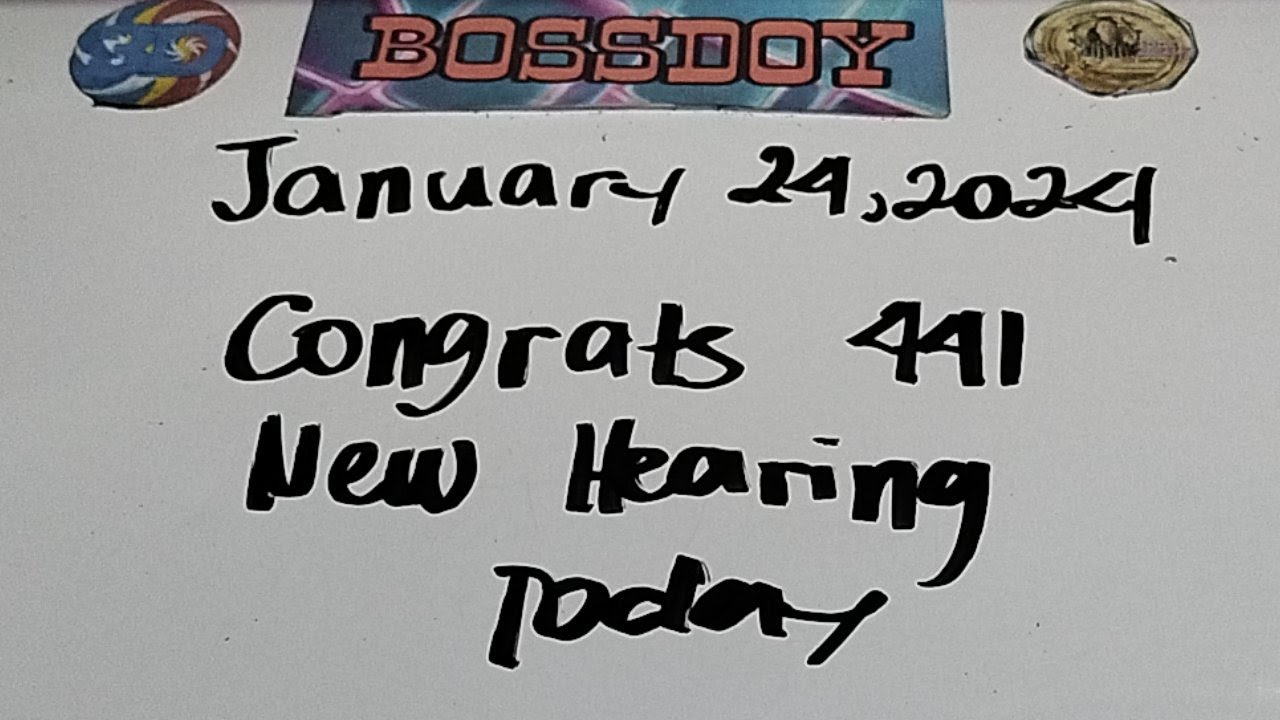 SWERTRES HEARING TODAY JANUARY 24,2025 BOSSDOY YouTube