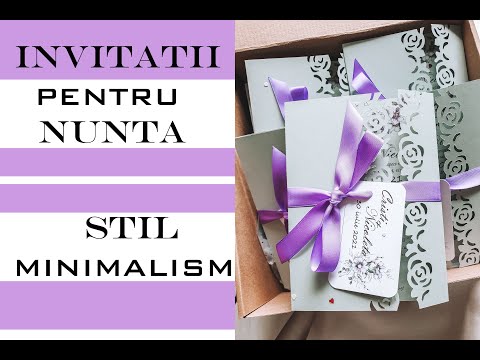 INVITATII PT NUNTA/MASTER CLASS/STIL MINIMALISM