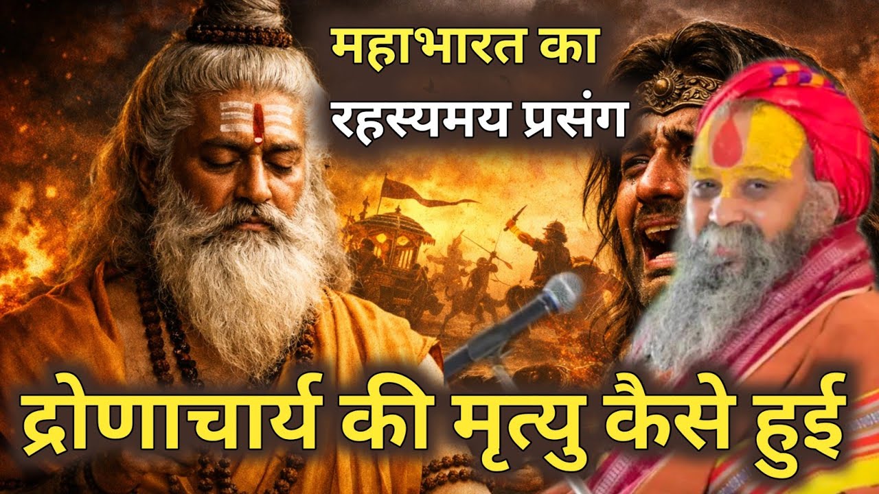 द्रोणाचार्य की मृत्यु कैसे हुई? महाभारत का रहस्यमय प्रसंग। अवश्य सुने। #mahabharat 