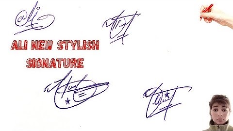Ali new Stylish signature#name signature with arooj