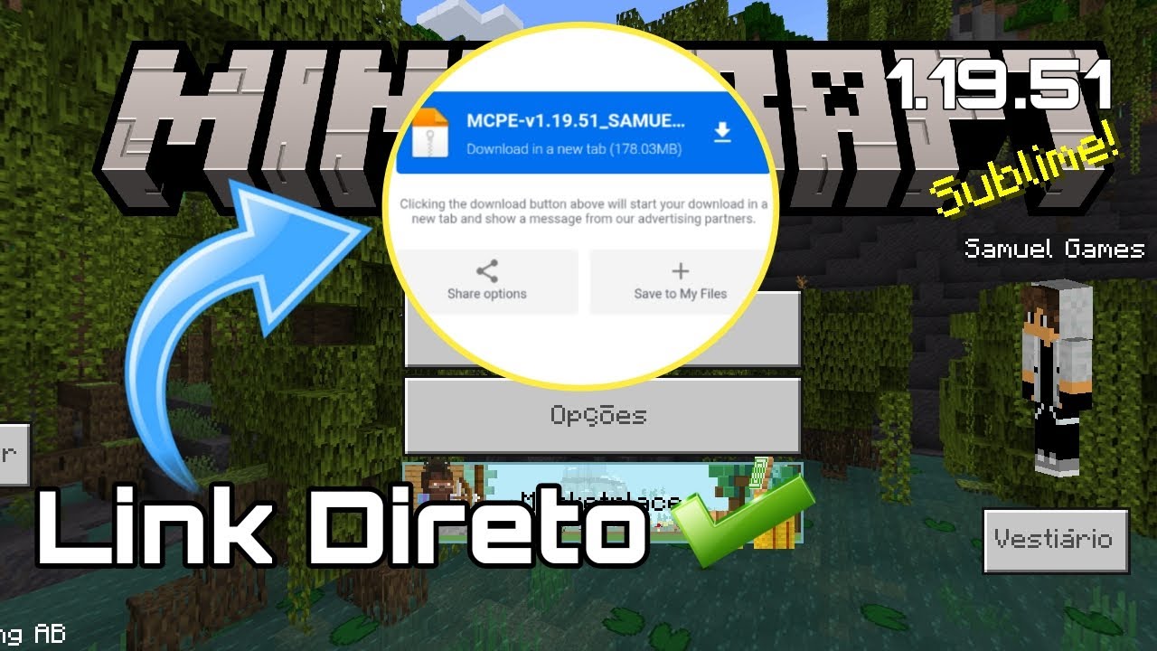 Como baixar minecraft - versão 1.19.51 - YouTube