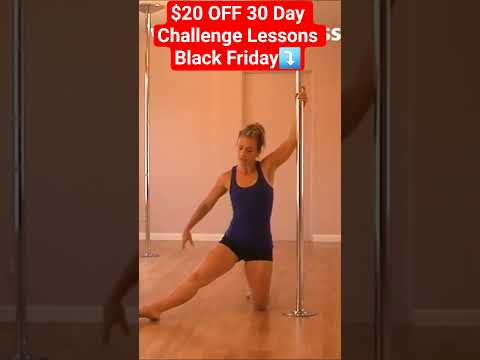 Black Friday Pole Fitness Lessons Sale.  LIMITED SPOTS AVAILABLE.  30 Days of Choreographed music.
