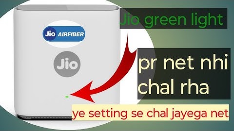 jio fiber green light  but internet is not working| jio  net nhi chal rha 2025 ||
