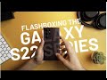 Samsunggalaxys22 series unboxing with flashboxing