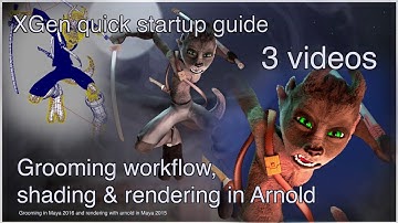 Xgen groom and Arnold render tutorial quickstart
