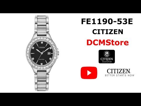 FE1190-53E Citizen Silhouette Crystal Black Dial