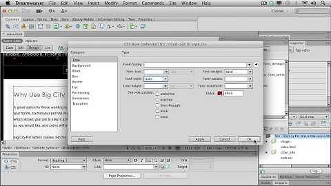 Adobe CS6 Design Web Workflow 2012 Creating a Web Site in Dreamweaver 06  Using Class Selectors, the