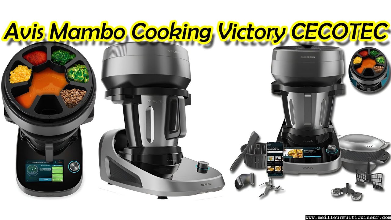 Robot de cocina | Cecotec Mambo CooKing Total Gourmet, 2200W, 4.5 l, 45 Funciones, 1000 recetas, Dispensador, Panel táctil, Autolimpieza, Wi-Fi, Inox Robot de cocina | Cecotec Mambo CooKing Total Gourmet, 2200W, 4.5 l, 45 Funciones, 1000 recetas, Dispensador, Panel táctil, Autolimpieza, Wi-Fi, Inox