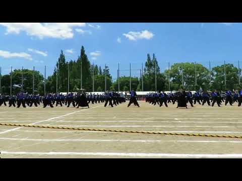 大阪府立旭高校 応援団 2018 青団 凛蝶蘭裹