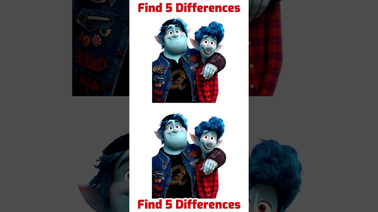 Are You Genius ? Find 5 Differences Of Onward Movie Characters ? 