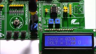PIC32 LCD16x2 lectura de una entrada analógica