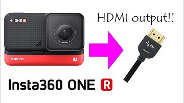 Turn insta360 ONE R into HDMI output & display on TV