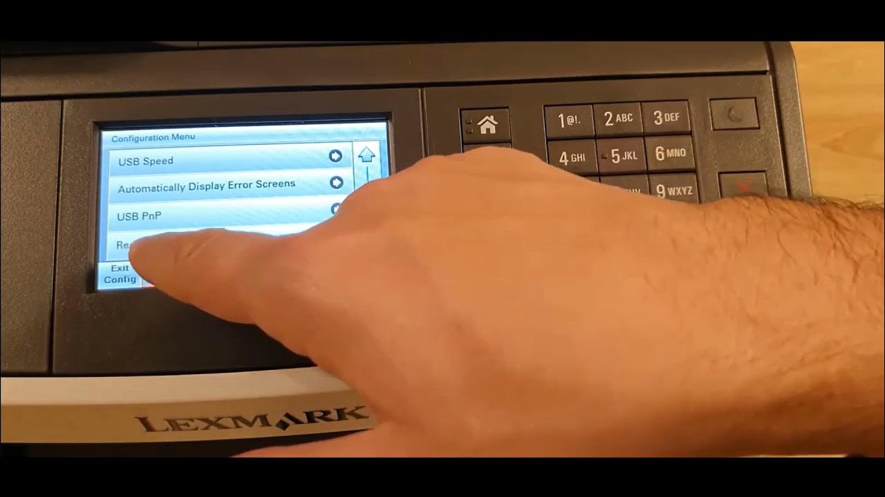 How to factory reset a Lexmark Printer YouTube