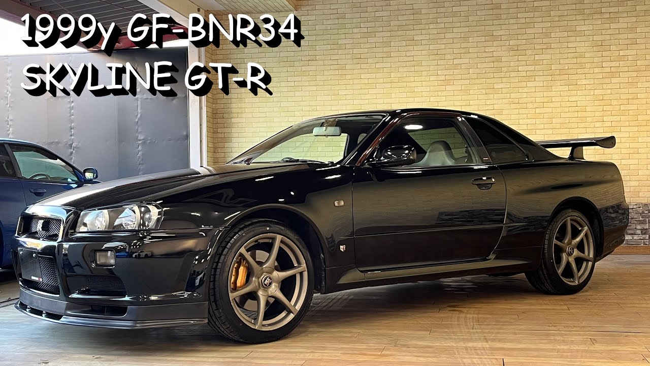 スカイラインGT-R V-spec ノーマルマフラー 排気音 - YouTube