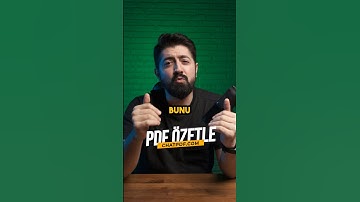 Yapay Zeka ile PDF Özetle! #shorts