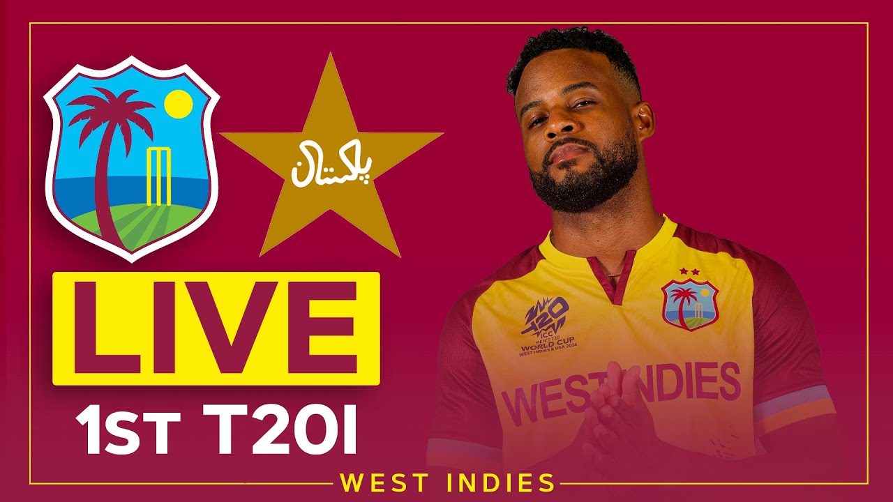 🔴 LIVE | West Indies v Pakistan | 1st T20I