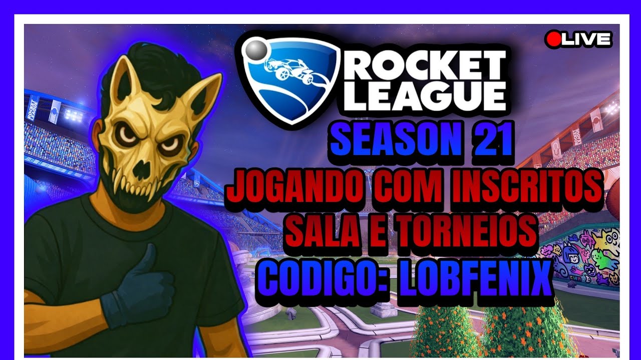Live de Rocket League Jogando com os inscrito bora jogar galera