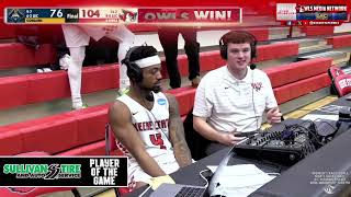 Keene State Men's Basketball Sullivan Tire Player of the Game - Nate Siow 1/17/2024 screenshot 1
