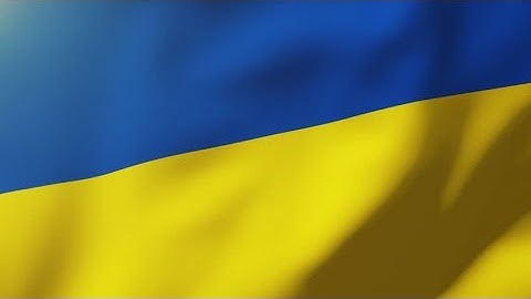 4K Ukraine flag waving in the wind. Looping sun rises style. Animation loop Stock video