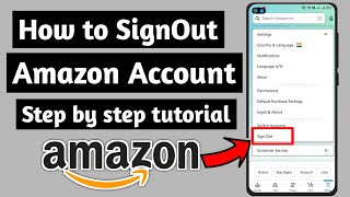 Famous How to Sign Out Amazon Account Step by step tutorial Easy Fix Profile