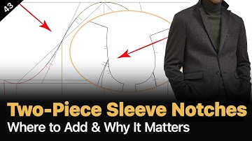 Create Notchs To the Sleeve Cap & Seams for Perfect Sewing: Two-Piece Sleeve Guide