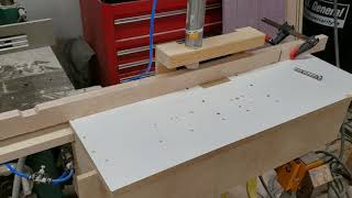 Cutting wide notches with the face frame notcher