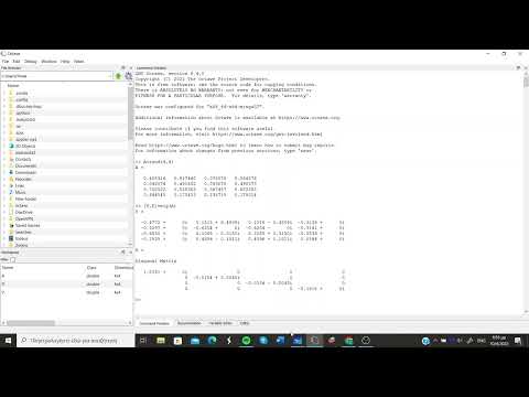 Eigenvalues and EigenVectors with OCTAVE !!