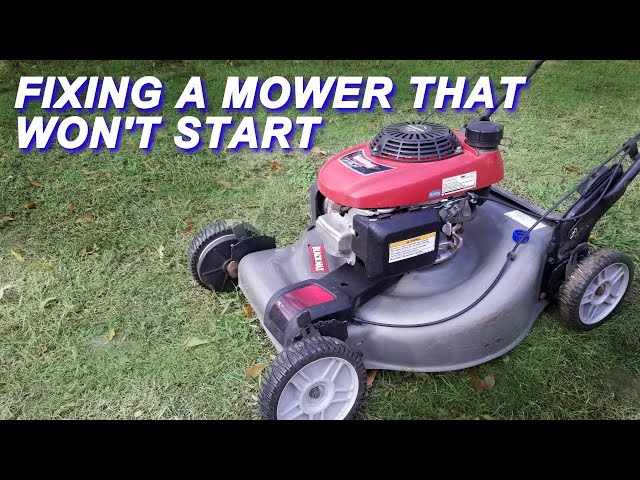 Black max lawn mower with honda engine shop