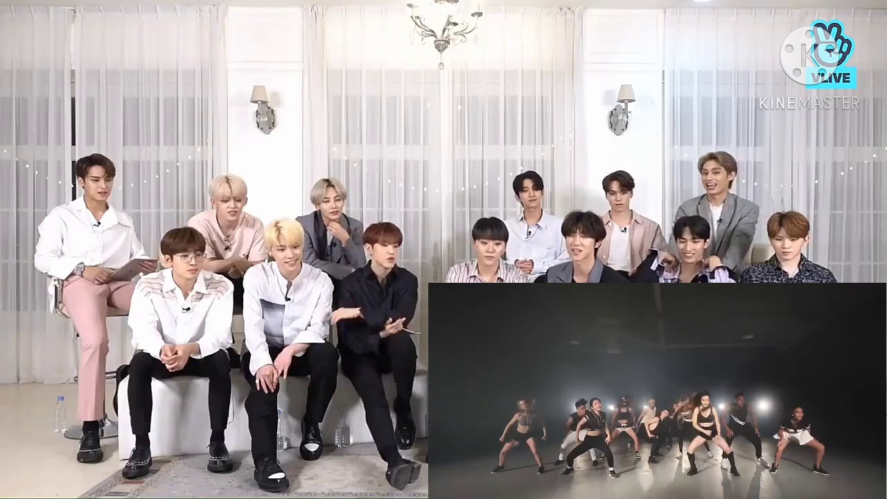 SEVENTEEN REACTION NOW UNITED ALL DAY DANCE PRATIQUE