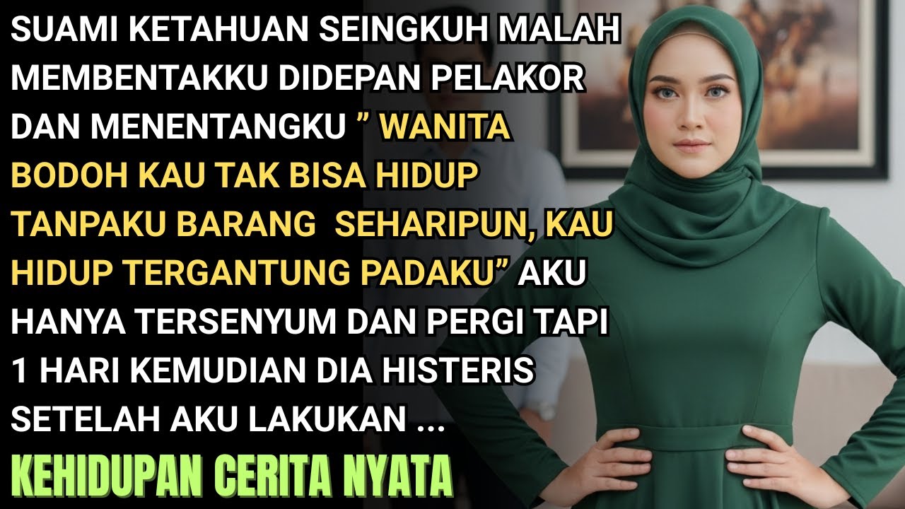 SUAMI KETAHUAN SELINGKUH DIA MEMBENTAKKU LALU PERGI 