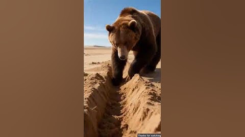 The bear saved the guava plant from drying up by watering it 😭 #ai #tree #save #watering