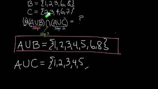 Set operations with three sets (b)