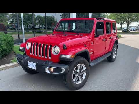 2021 Sahara Jeep Wrangler Unlimited - National Car Rental Toronto Pearson  Airport - YouTube