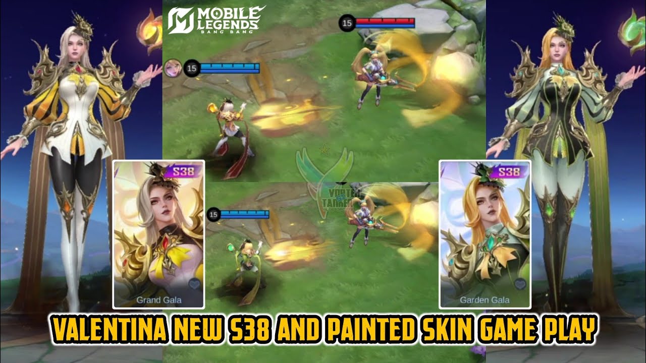Valentina New S38 And Painted Free Skin Game Play | Mobile Legends