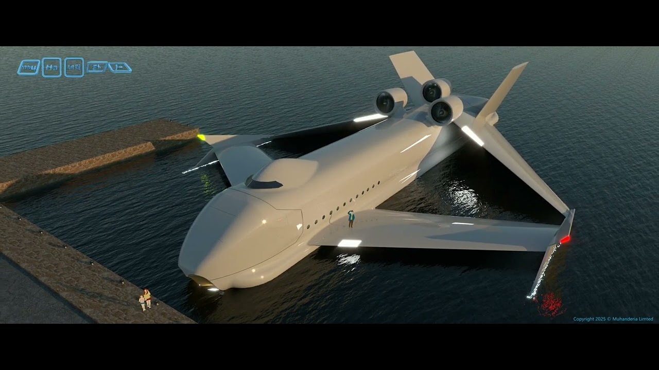 Study - Ekranoplan - Wing in Ground Effect Vehicle. Surface Sketch using Form-Z