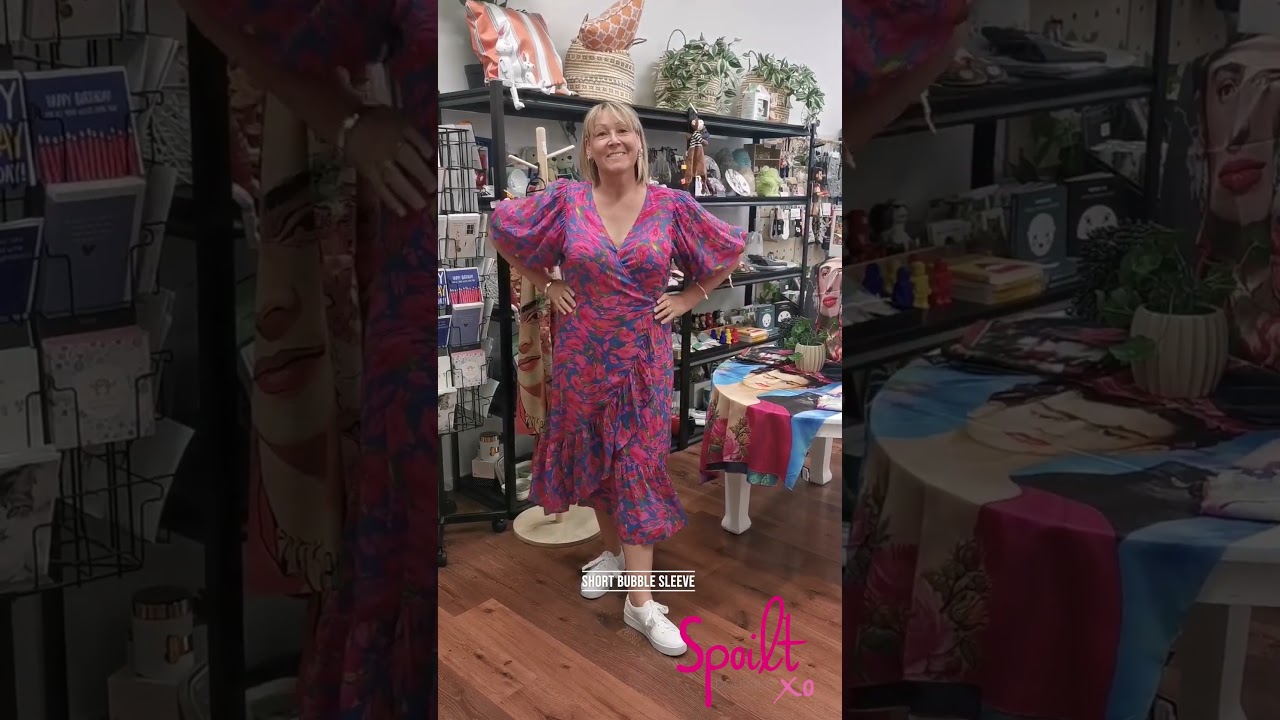 Fate  + Becker Take Me Out Wrap Midi Dress 