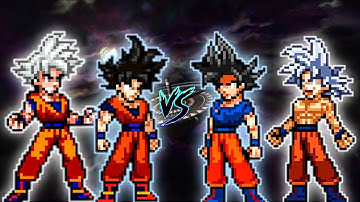 Whoa😮 | Goku LB V5 OP & Goku DBS V3.5 OP VS Goku TP OP & Goku MUI in Jump Force Mugen