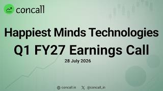 Happiest Minds Technologies Q1 FY27 Earnings Conference Call | Concall.in