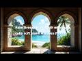 Palm Breeze Triple Arch — midday calm soft piano & waves (1 hour)