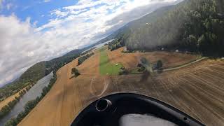 First Crosswind Landing in a Glider | DG-500 | Nome Norway 2022 | 4K